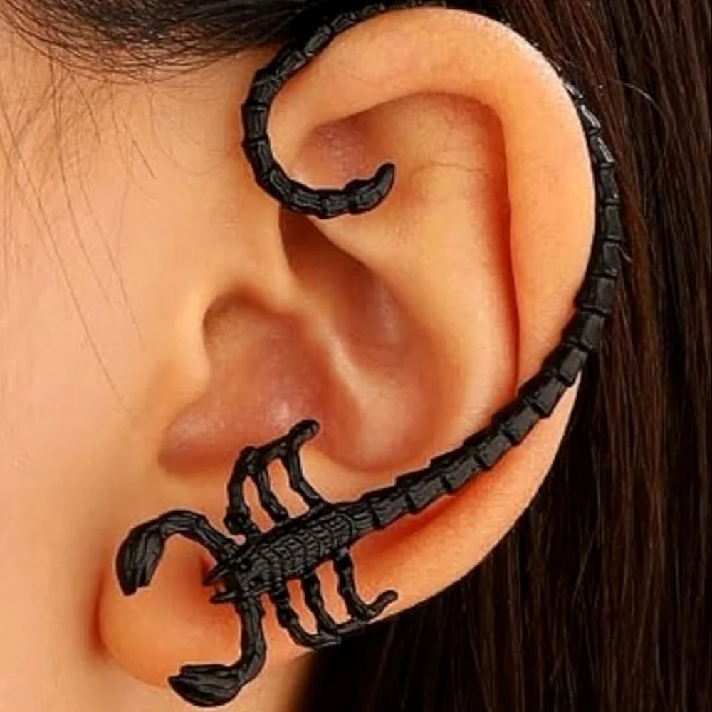 Black Scorpion Earrings